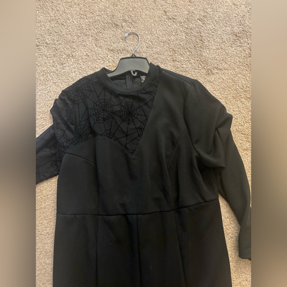 Black mesh jumpsuit